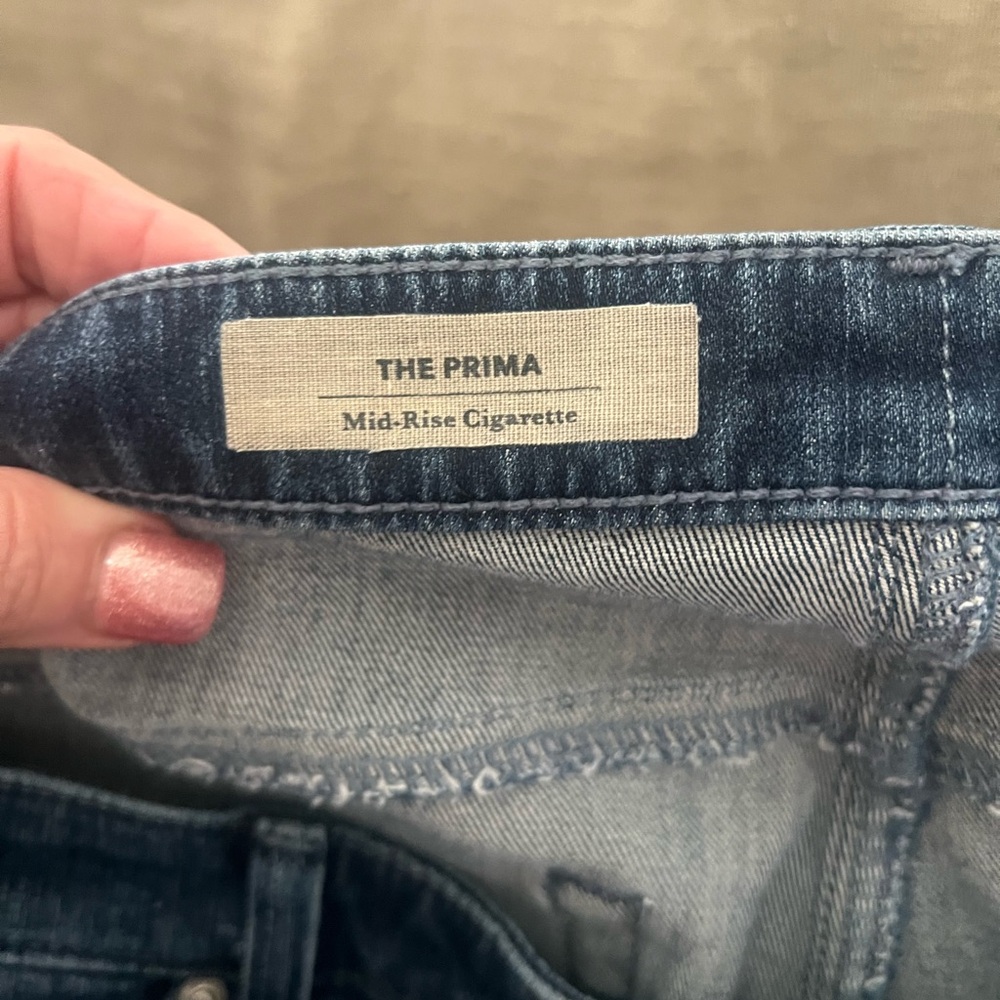 AG‎ Contour 360 The Prima Mid Rise Cigarette Dark Denim 32 R - Picture 4 of 6